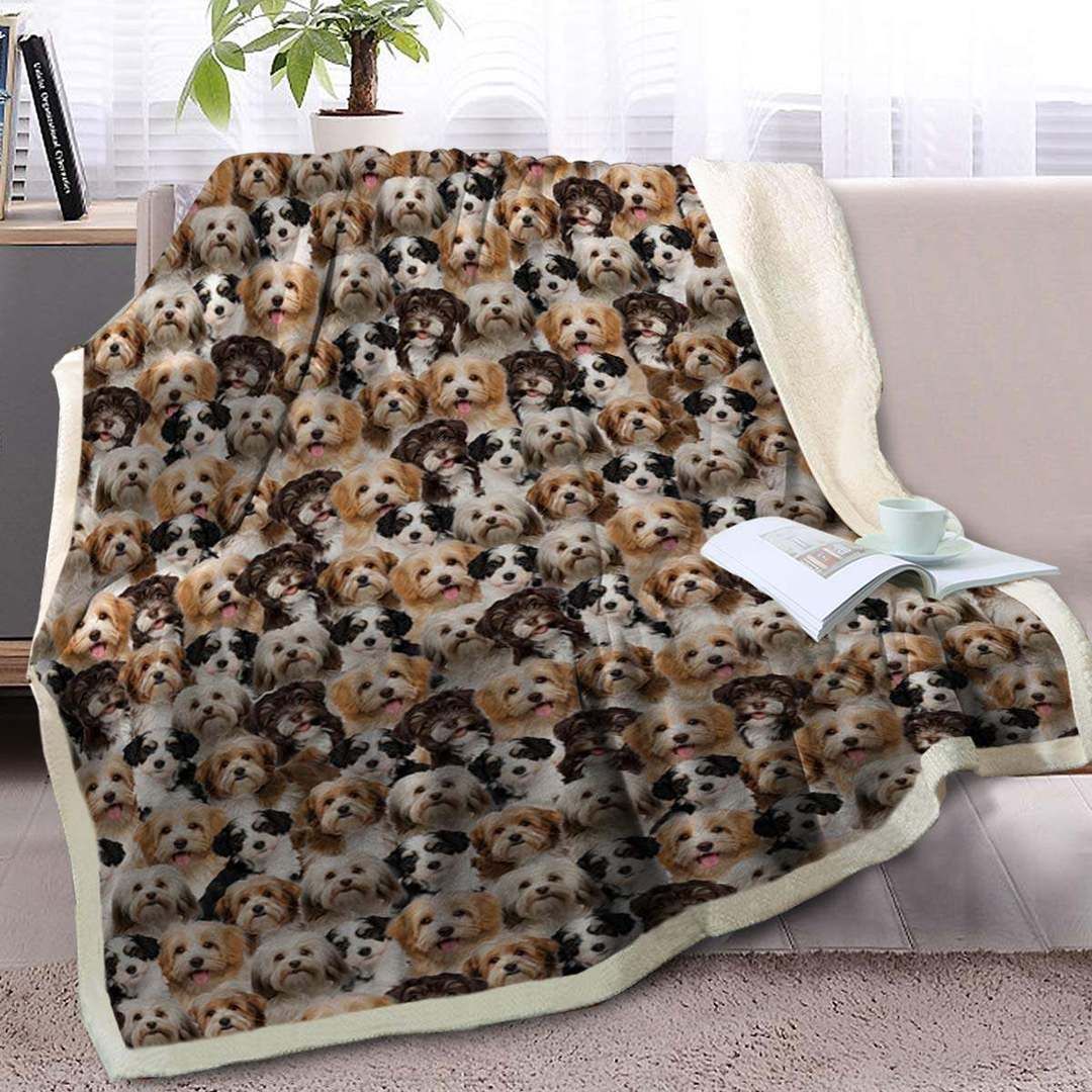 Shih-Tzu CL1208160MD Sherpa Fleece Blanket