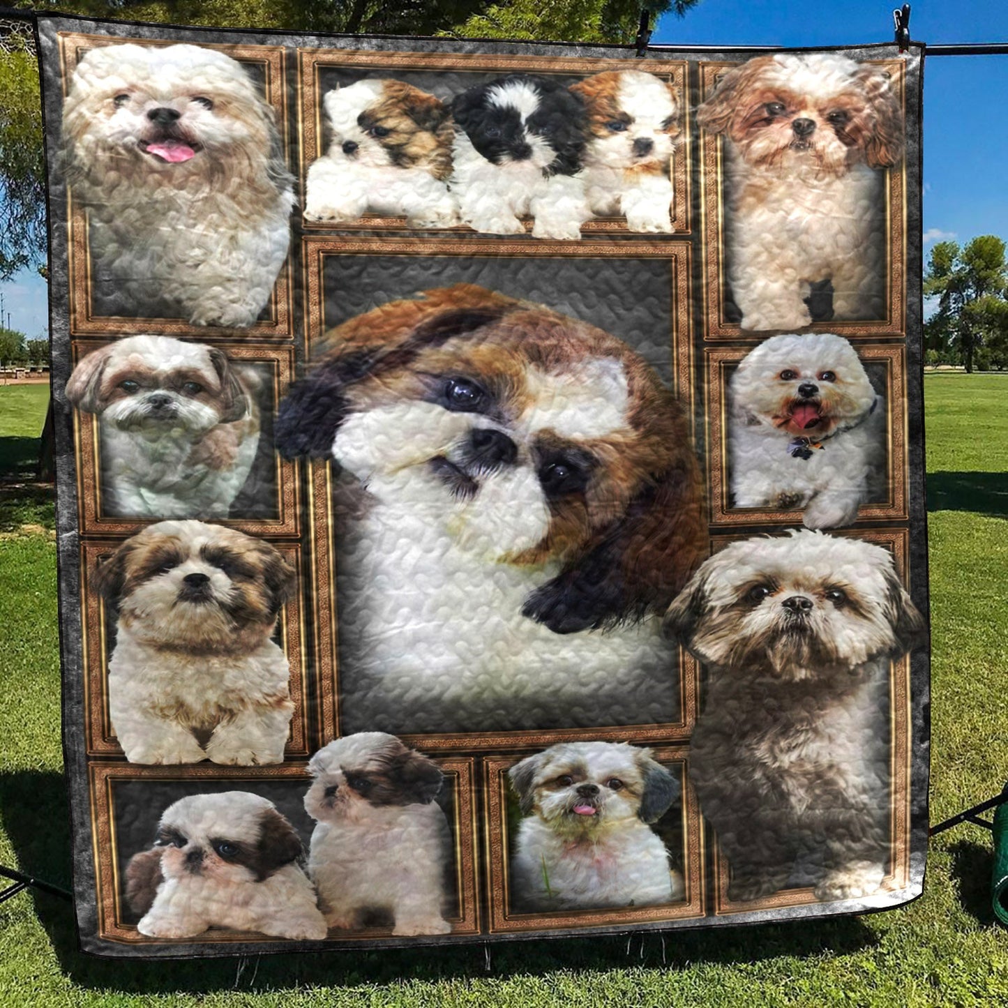 Shih Tzu CLA0810427Q Quilt Blanket