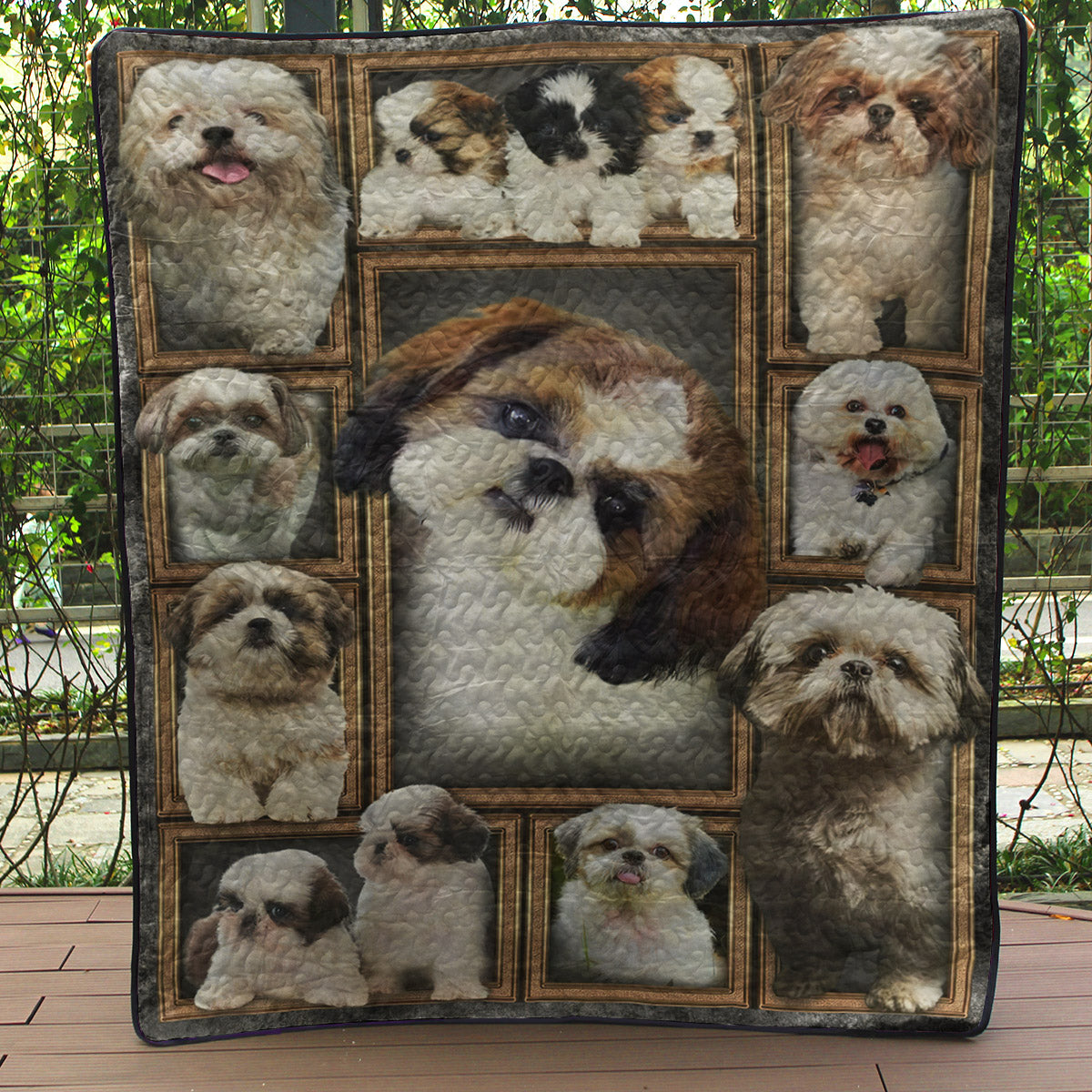 Shih Tzu CLA0810427Q Quilt Blanket