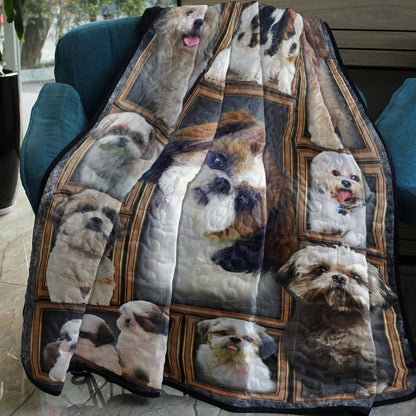 Shih Tzu CLA0810427Q Quilt Blanket