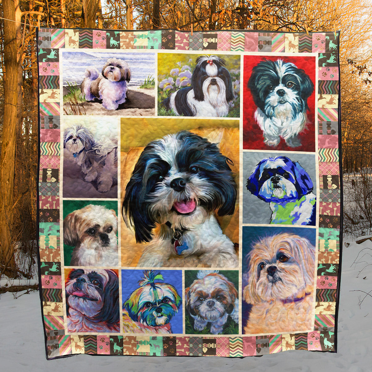 Shih Tzu D010777 Quilt Blanket