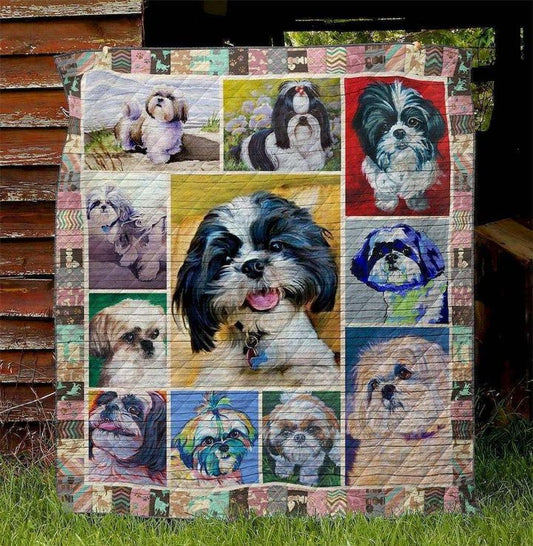 Shih Tzu D9068 Quilt Blanket