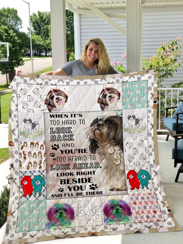 Shih Tzu Dog CLA13120162Q Quilt Blanket