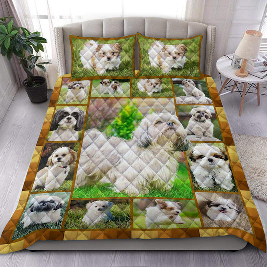 Shih Tzu Quilt Bedding Set HN150905M