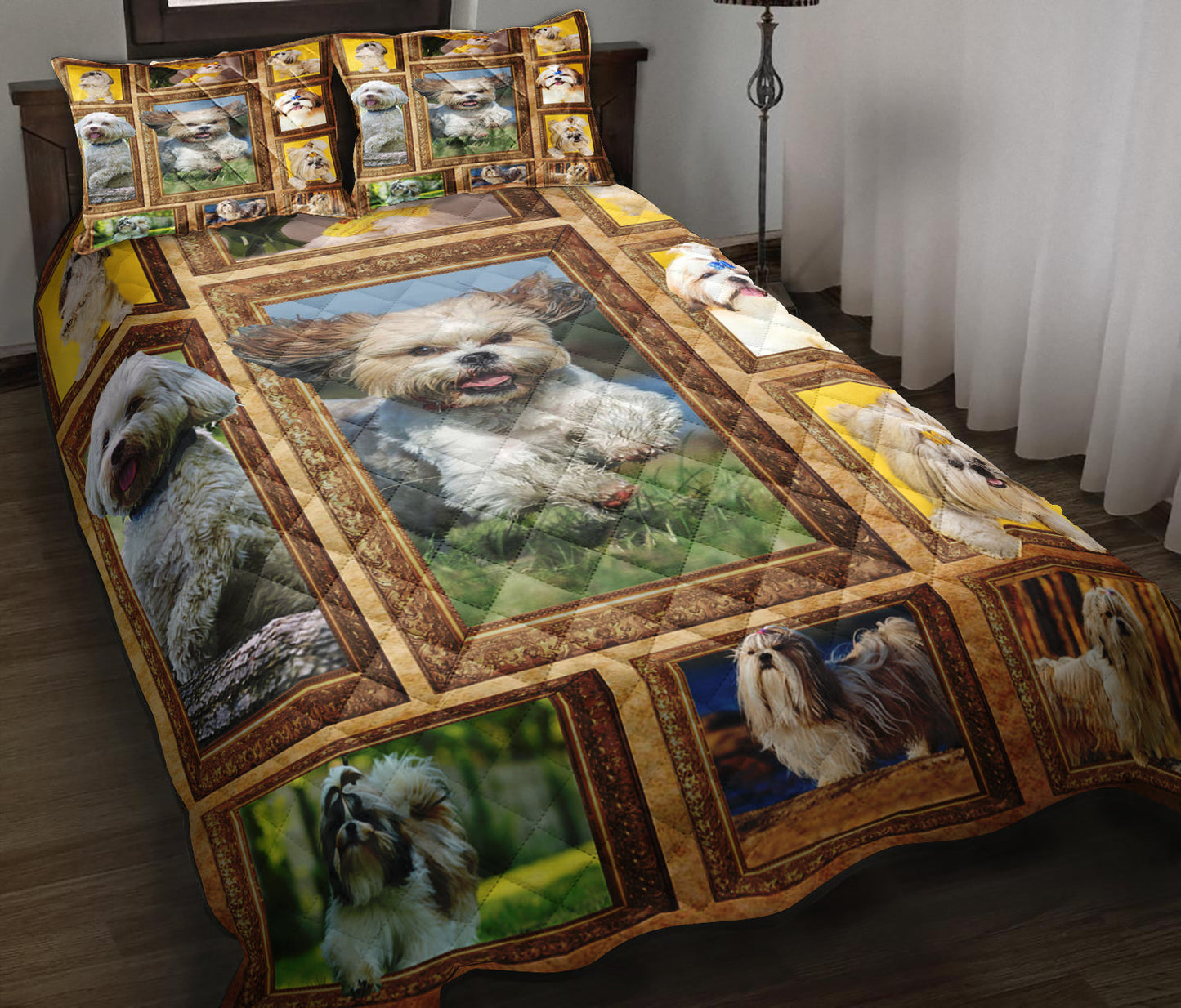 Shih Tzu Quilt Bedding Set MN1509006