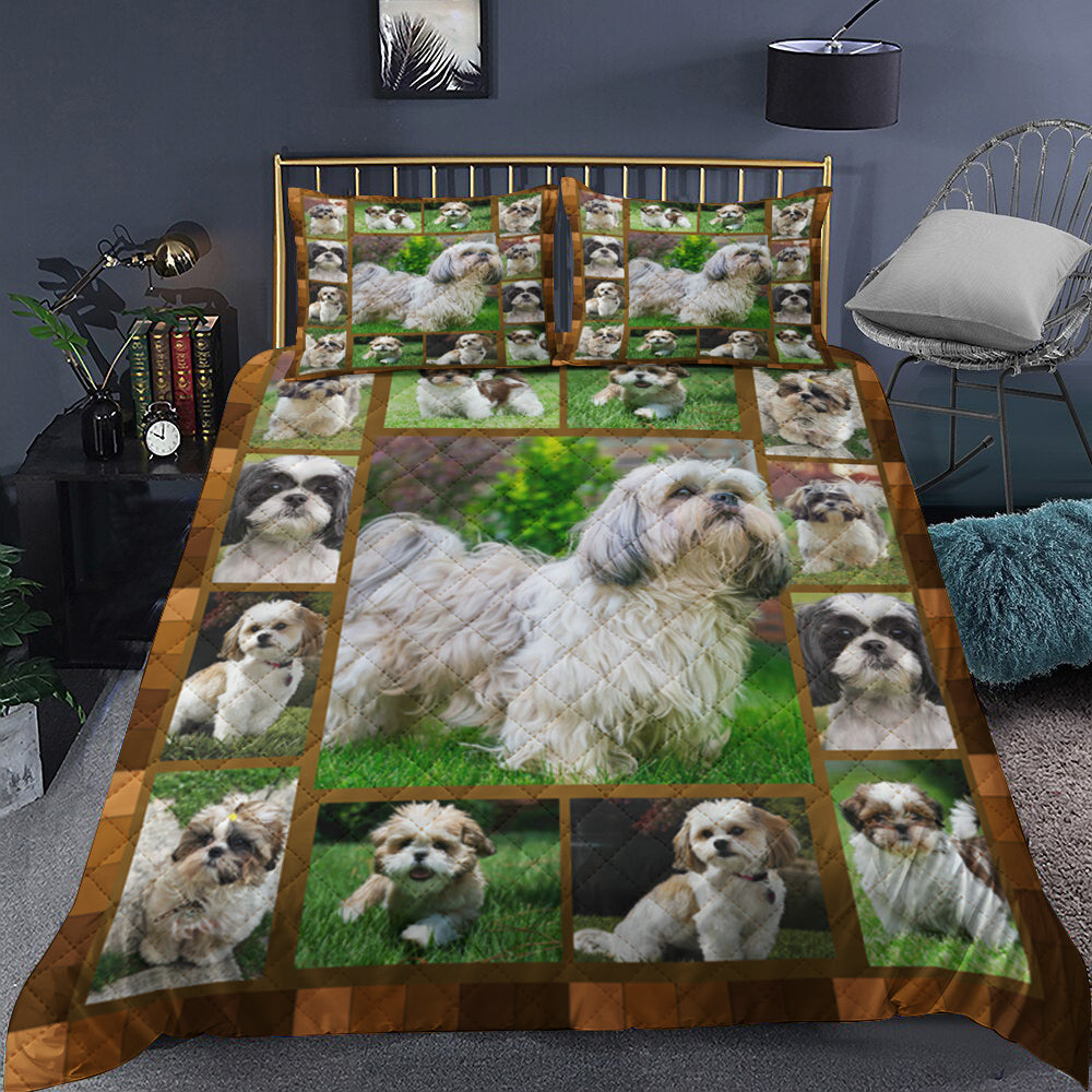 Shih Tzu Quilt Bedding Set MT3009002