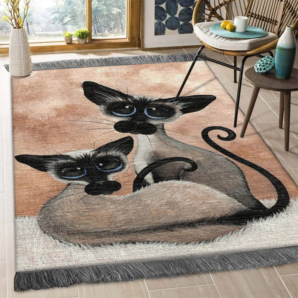 Siamese Cat HM2709121F Decorative Floor-cloth