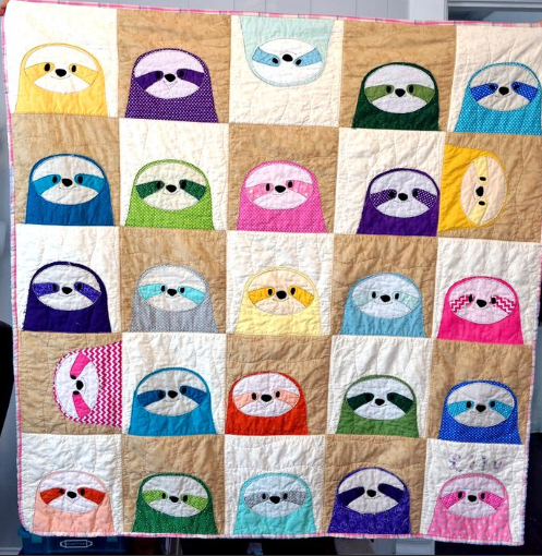 Silly Sloth CLM3010083 Quilt Blanket