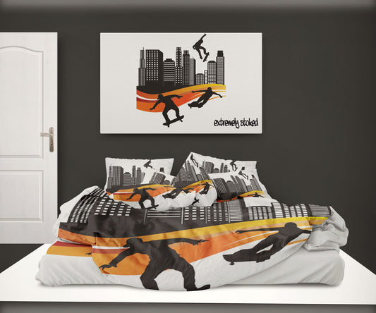 Skate City Skateboard CL11100235MDB Bedding Sets