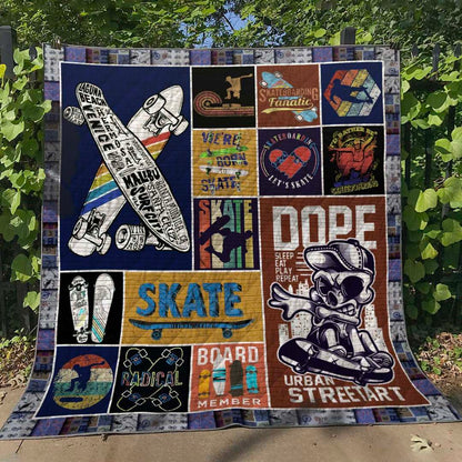 Skateboarding TN220511 Quilt Blanket