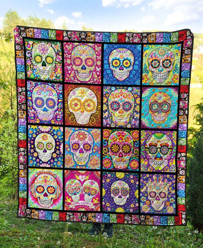 Skull BI080704B TBG Quilt Blanket