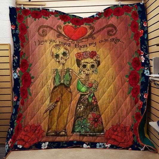 Skull CLH0611089Q Quilt Blanket