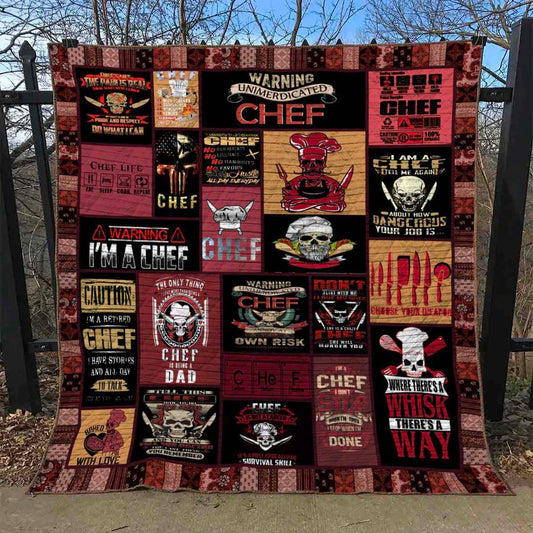Skull Chef BT210531 Quilt Blanket