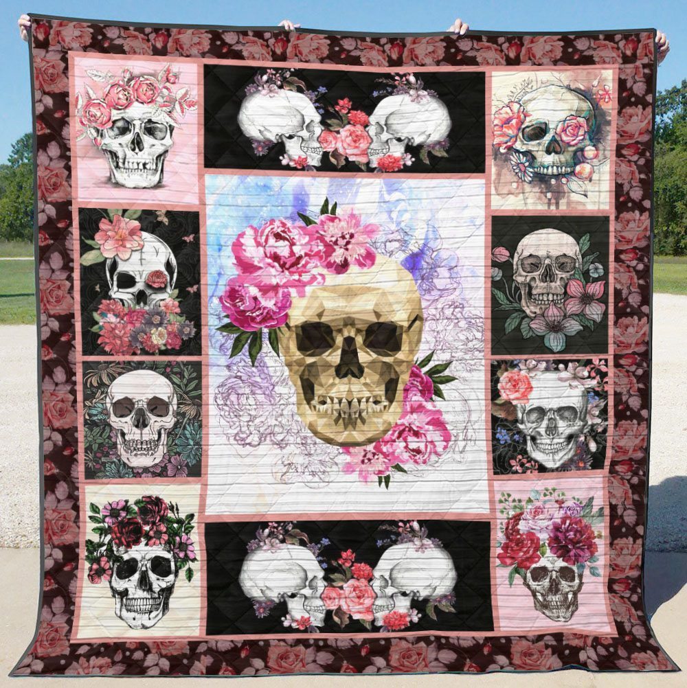 Skull QH020806C TBG Quilt Blanket