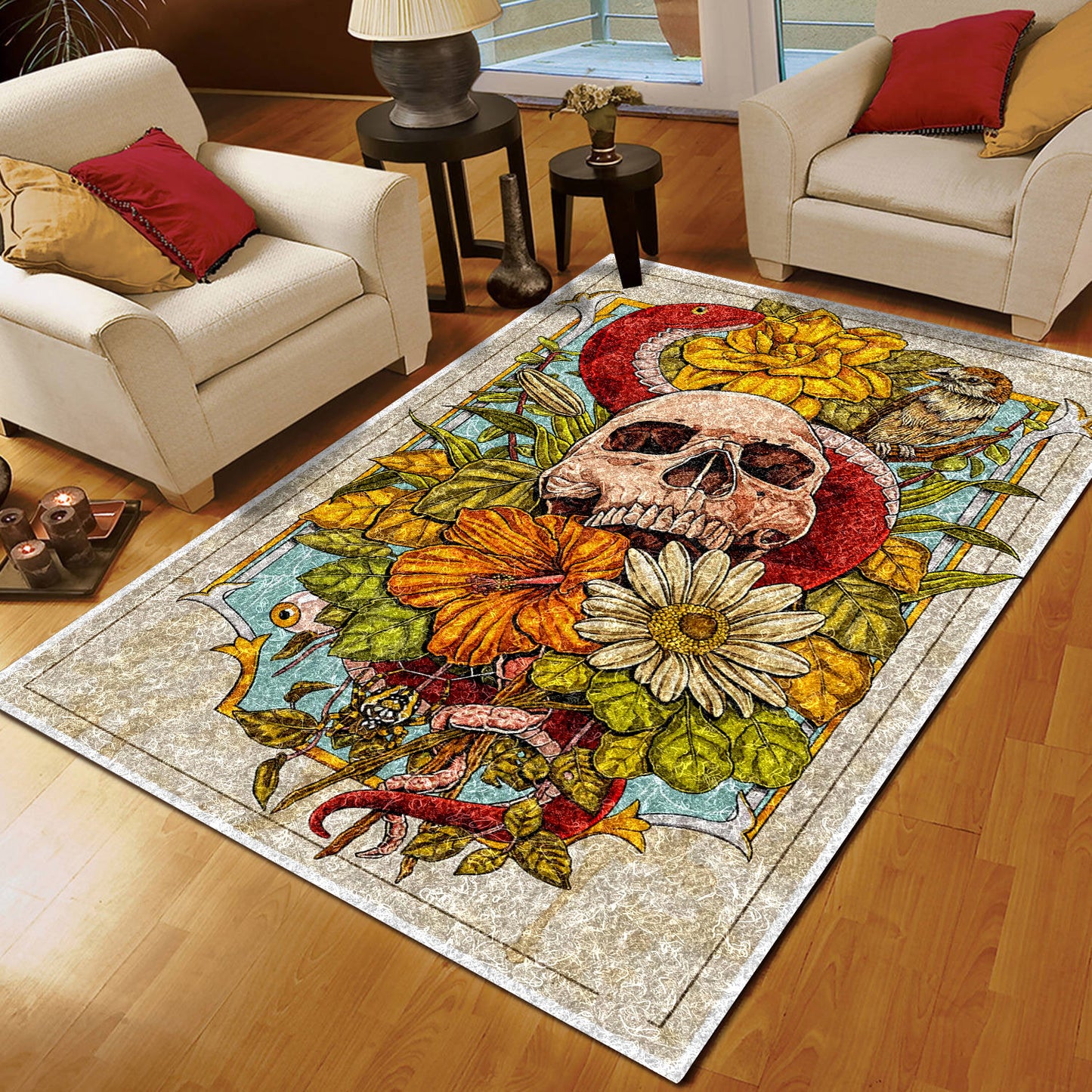 Skull BT120834A Rug