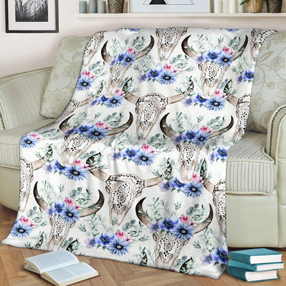 Skull CL150855MD Sherpa Fleece Blanket