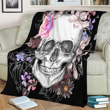 Skull CLA140851 Sherpa Fleece Blanket