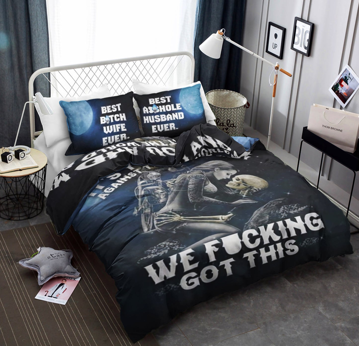 Skull Couple CLA19101686B Bedding Sets