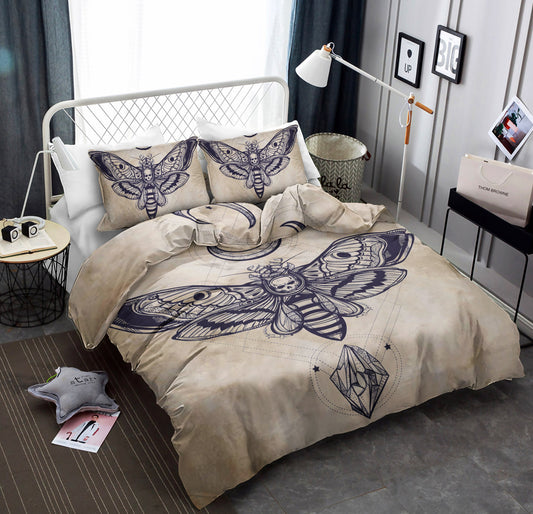 Skull Moth HN030956B Bedding Sets