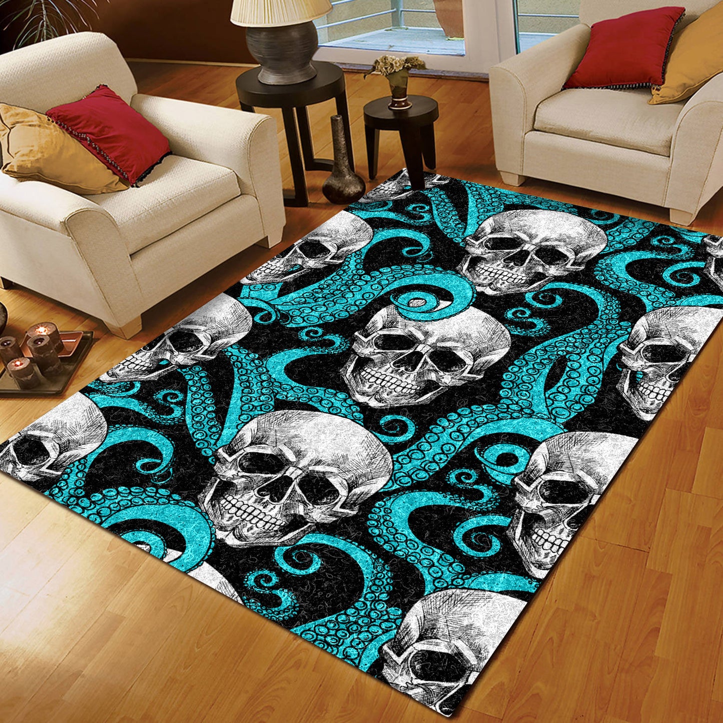 Skull Octopus BT0309118R Rug