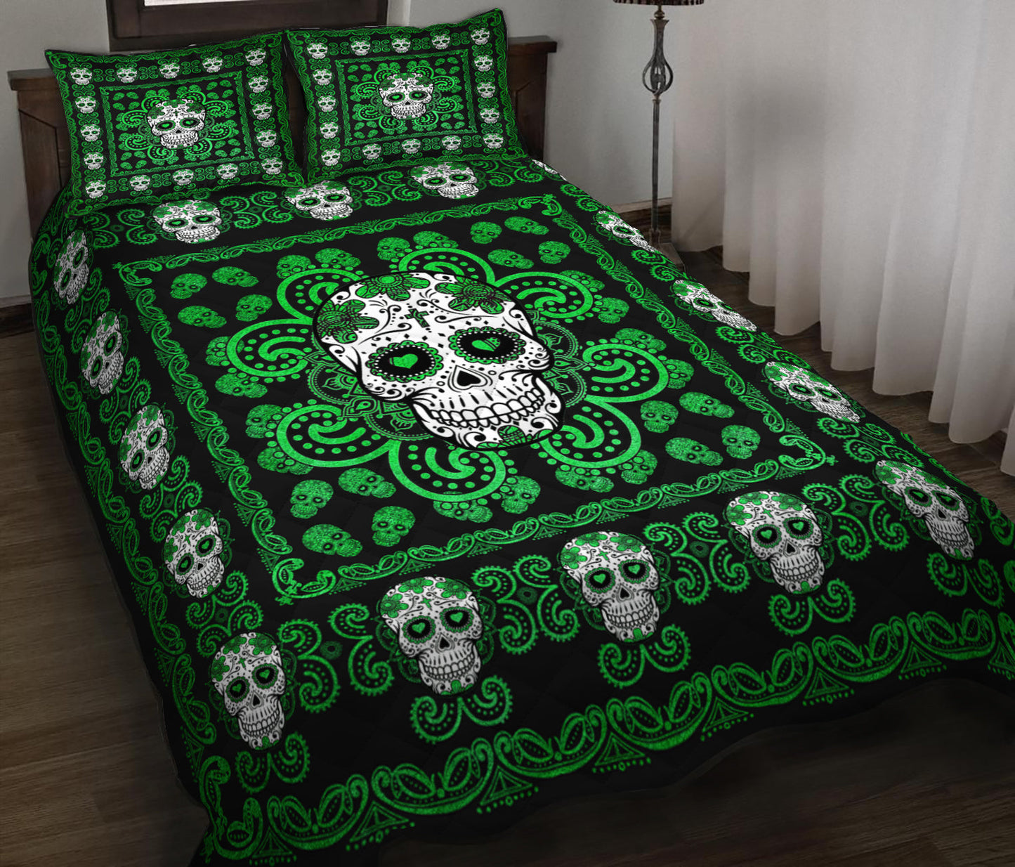 Skull Quilt Bedding Set HN130906M