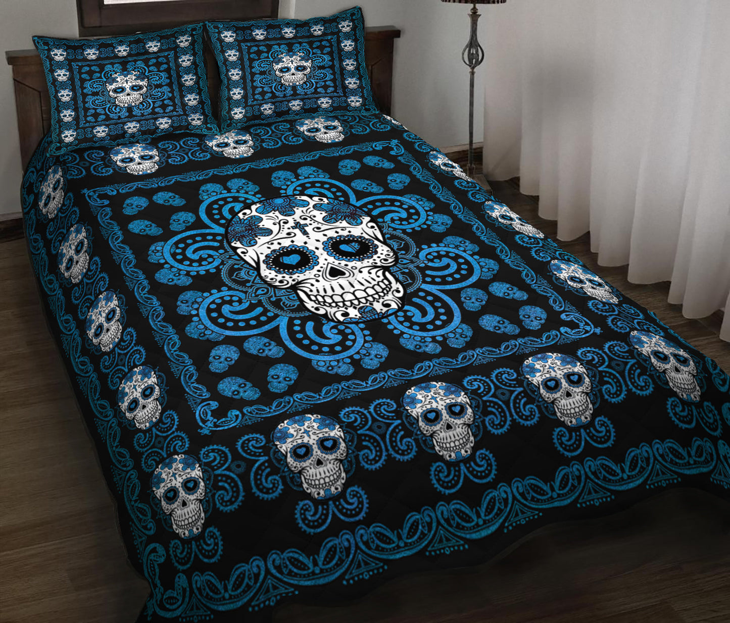 Skull Quilt Bedding Set HN130906M