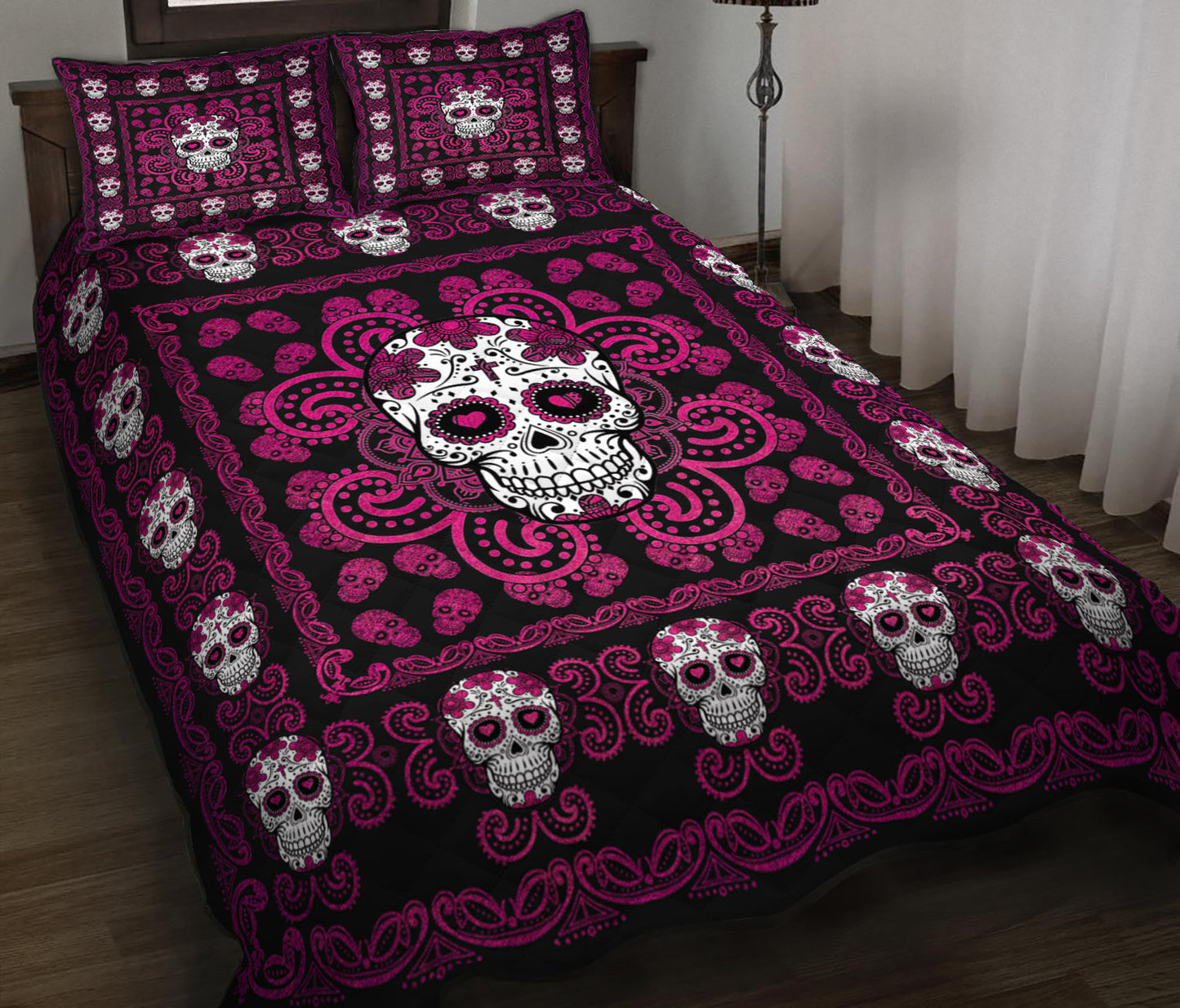 Skull Quilt Bedding Set HN130906M