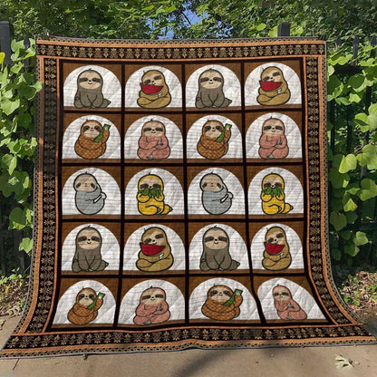 Sloth HN240531 Quilt Blanket