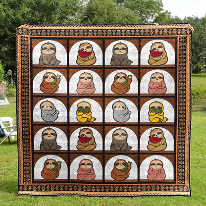 Sloth HN240531 Quilt Blanket