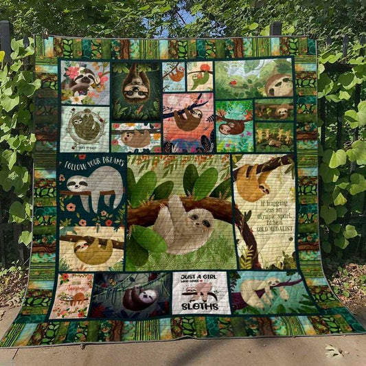 Sloth HN240532 Quilt Blanket