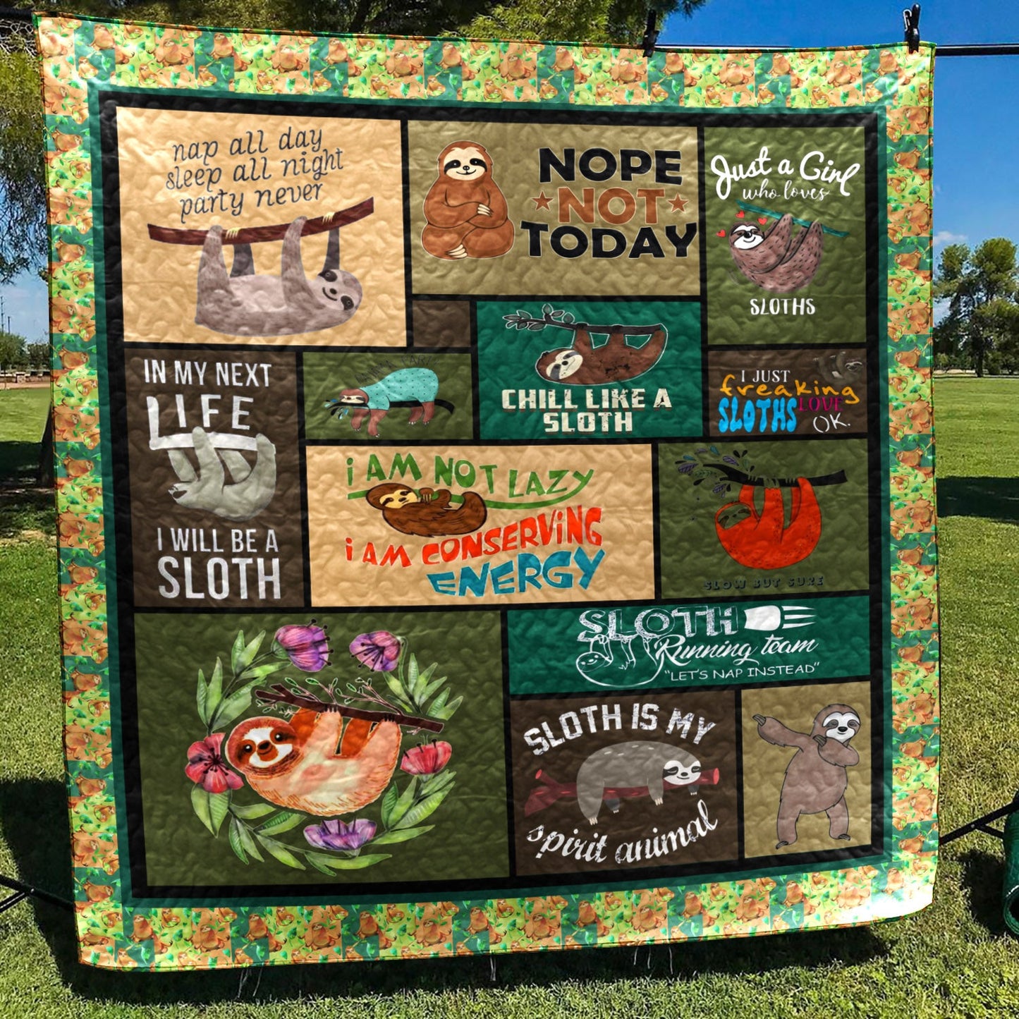 Sloth TD2809816 Quilt Blanket