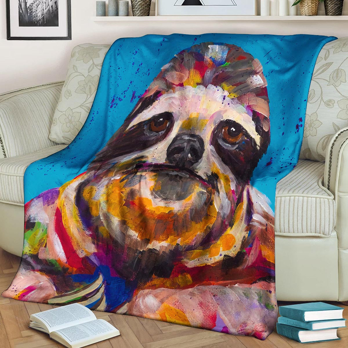 Sloth BL161067F Sherpa Fleece Blanket
