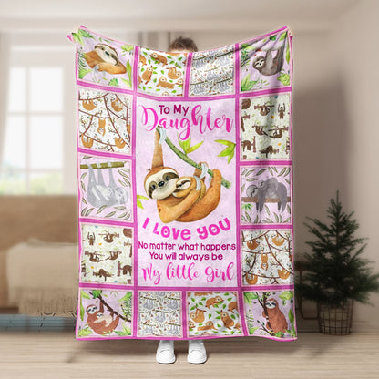 Sloth CL280849MDF Sherpa Fleece Blanket