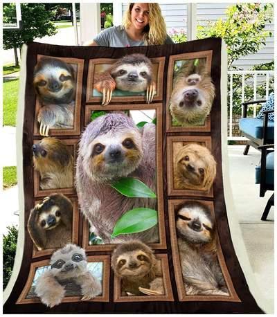 Sloth Cute Sloths CLA1412314F Sherpa Fleece Blanket