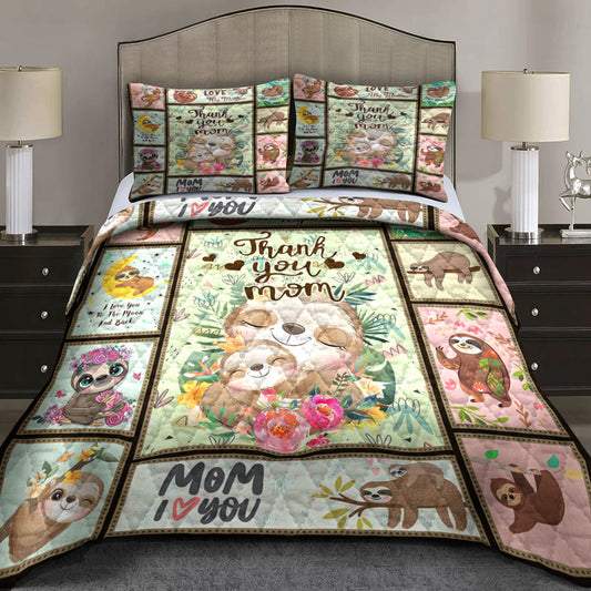 Thank You Mom - Happy Mother's Day Quilt Bedding Set HN11042310QB