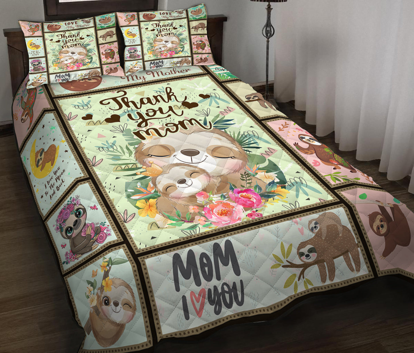 Thank You Mom - Happy Mother's Day Quilt Bedding Set HN11042310QB