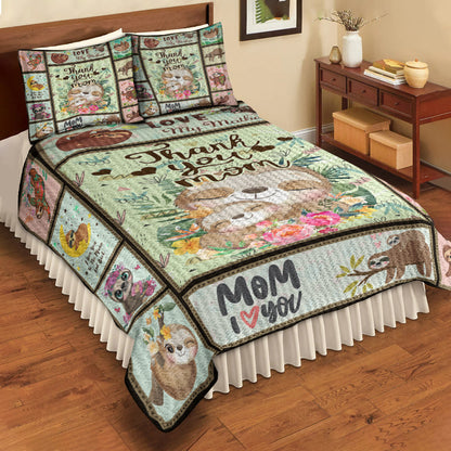 Thank You Mom - Happy Mother's Day Quilt Bedding Set HN11042310QB