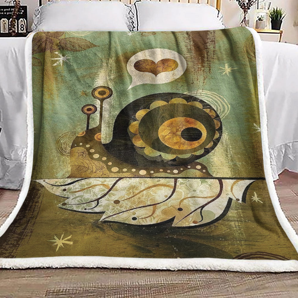 Snail VD0211255F Sherpa Fleece Blanket