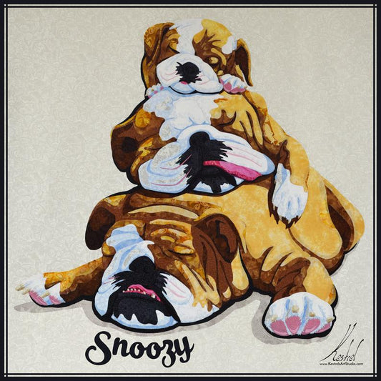 Snoozy Bulldogs CLA0511798Q Quilt Blanket