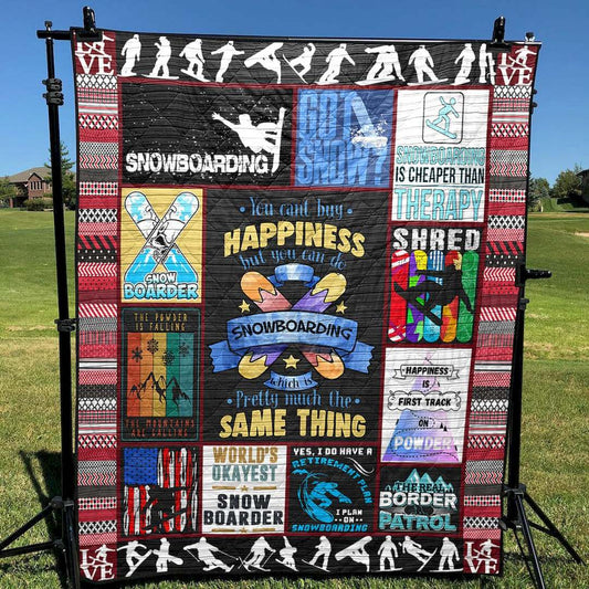 Snowboarding CLT150661 Quilt Blanket