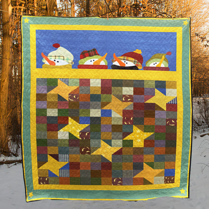 Snowman CLA0412166Q Quilt Blanket