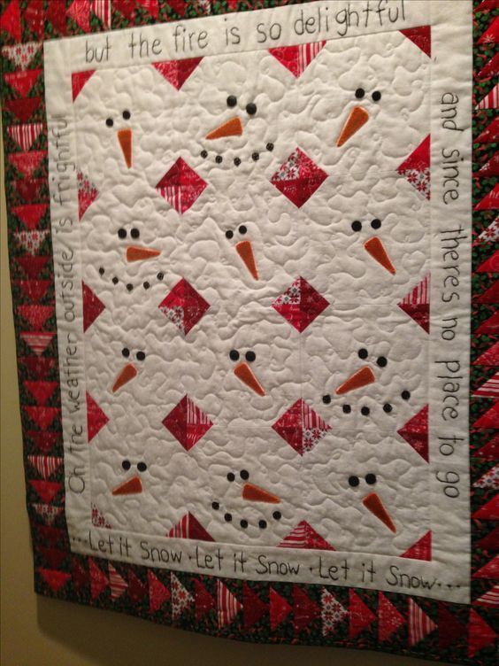 Snowman CLA08110825Q Quilt Blanket