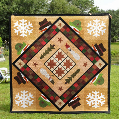 Snowman CLA08110833Q Quilt Blanket