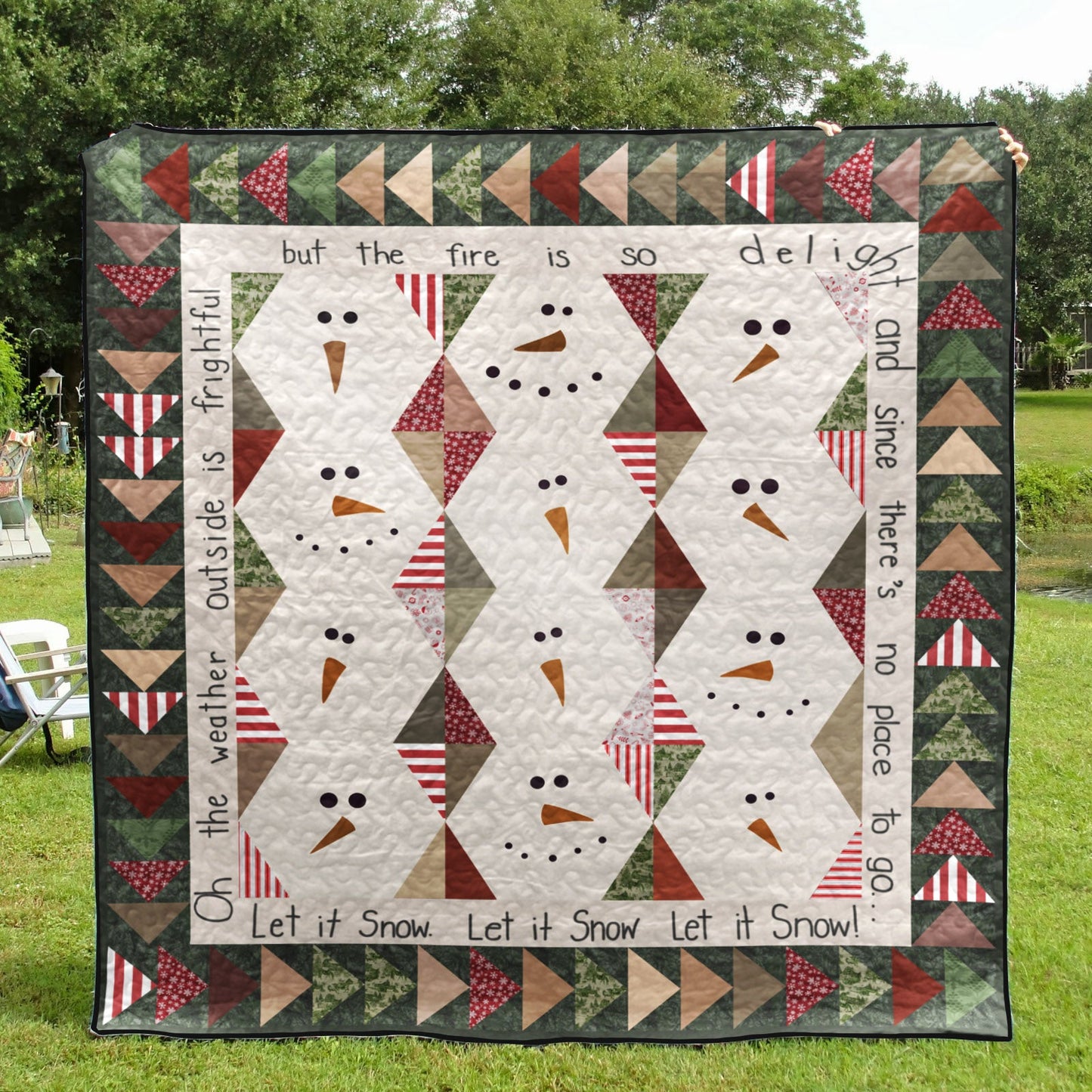 Snowman CLM0910170 Quilt Blanket