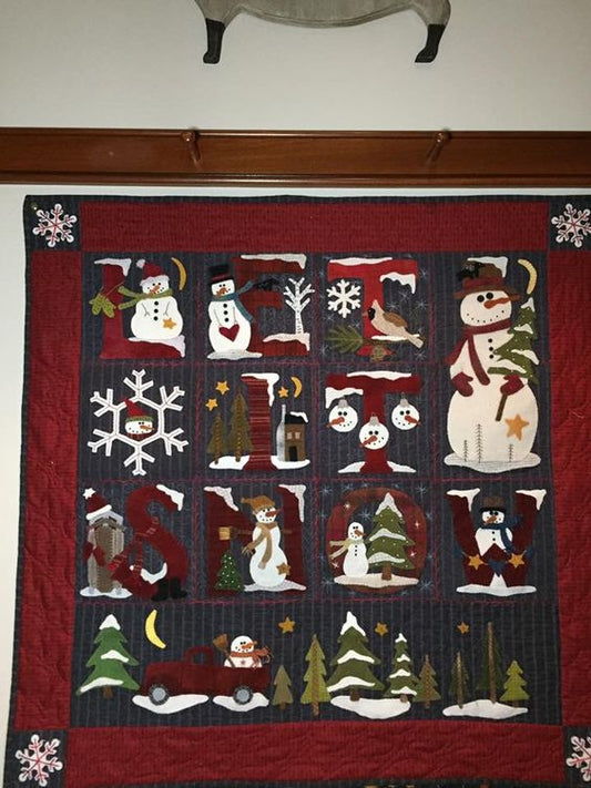 Snowman CLA11110960Q Quilt Blanket