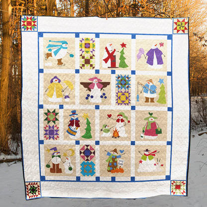 Snowman CLA1710516Q Art Quilt