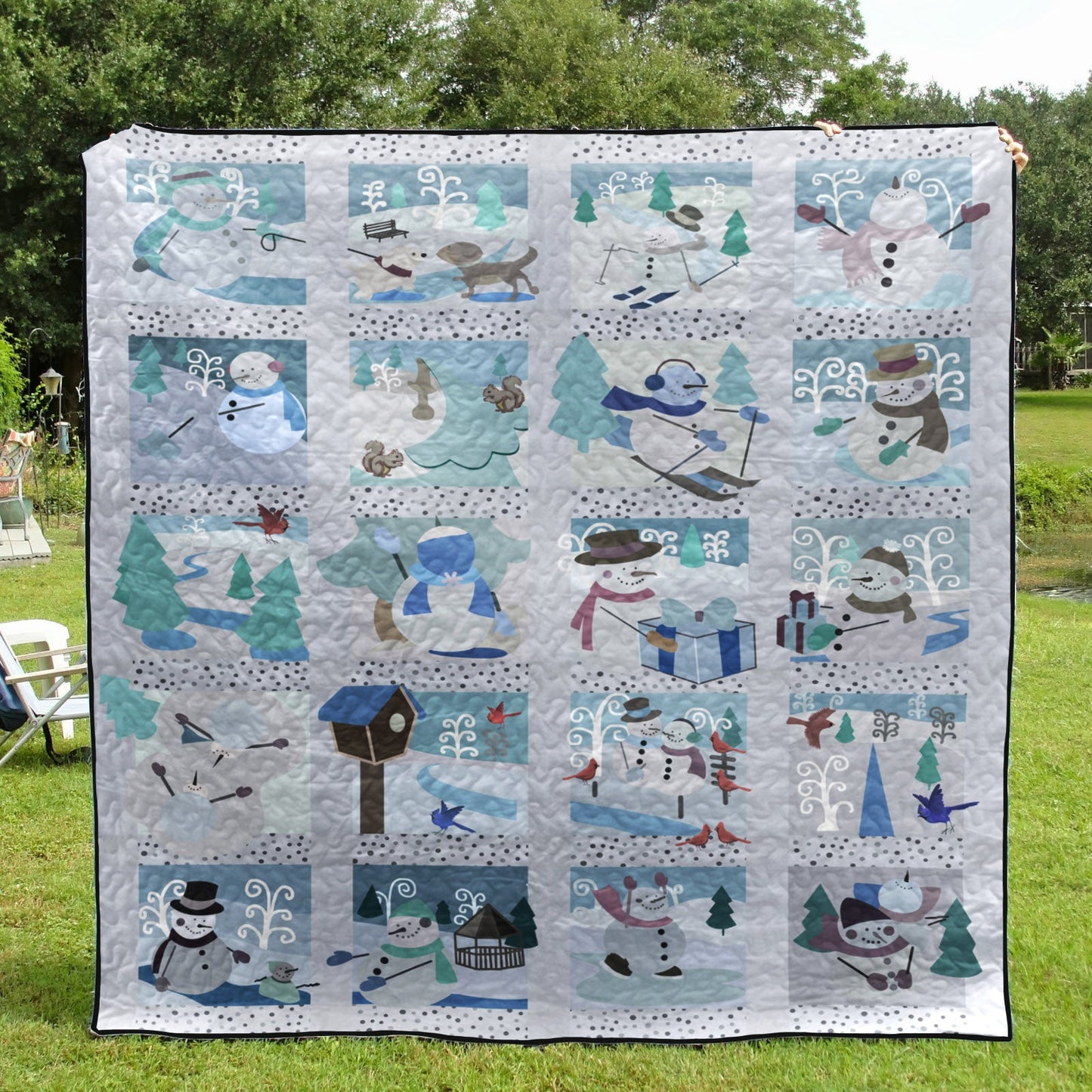 Snowman CLA2111560Q Quilt Blanket