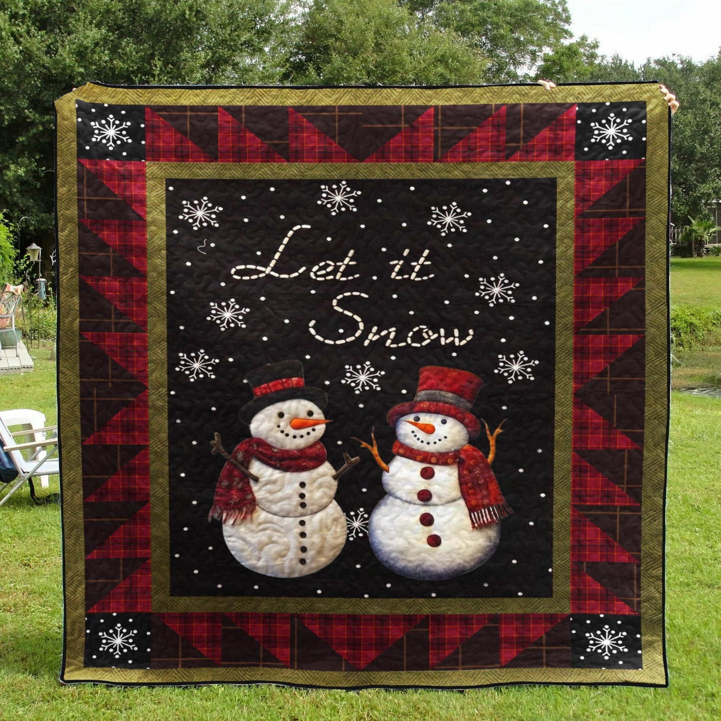 Snowman CLA2210416Q Art Quilt