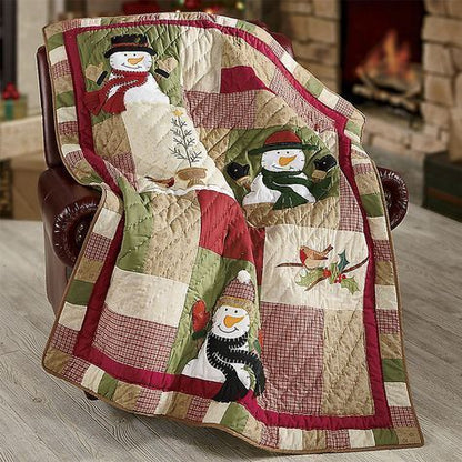 Snowman CLA2210417Q Quilt Blanket