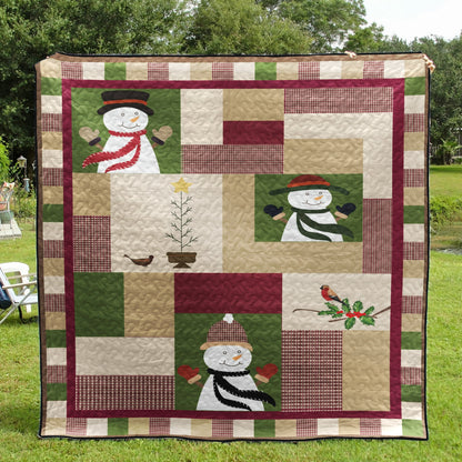 Snowman CLA2210417Q Quilt Blanket